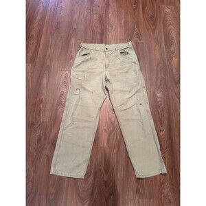 Carhartt FR Pants Mens 38x34* Beige Tan Workwear Canvas NFPA 2122 Loose Fit